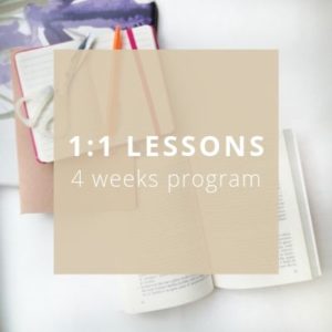 1:1 Lessons 4 weeks program - Private Italian classes - italearn.com
